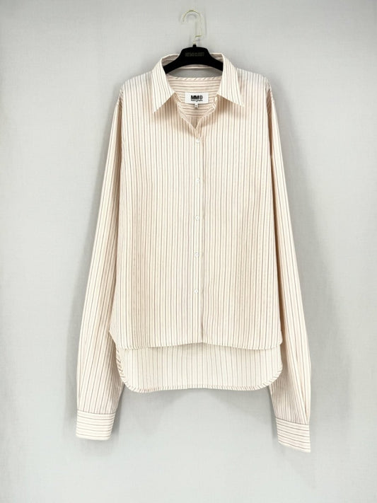 Pre - loved MM6 BY MAISON MARGIELA Oversized Peach Size US 10 Shirt at Reems Closet