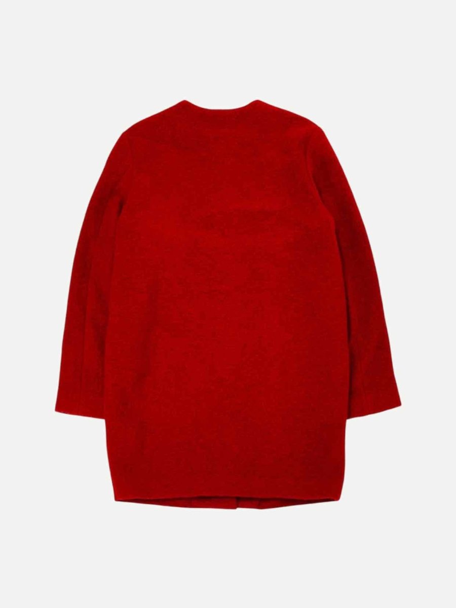 Pre - loved MM6 BY MAISON MARGIELA Red Coat US6 at Reems Closet