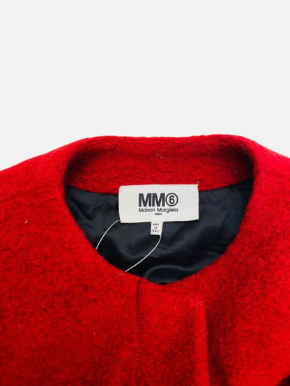 Pre - loved MM6 BY MAISON MARGIELA Red Coat US6 at Reems Closet