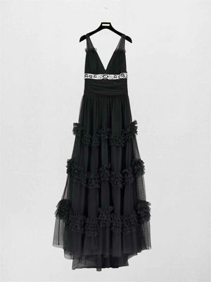 Pre-loved MNG Limited Edition Black Size US 4 Long Dress at Reems Closet