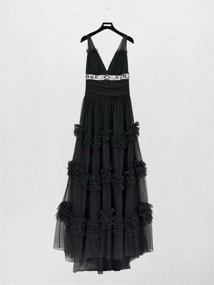 Pre-loved MNG Limited Edition Black Size US 4 Long Dress at Reems Closet