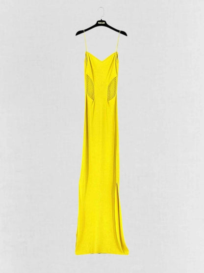 Pre - loved MOEVA Yellow Size Small Long Dress at Reems Closet