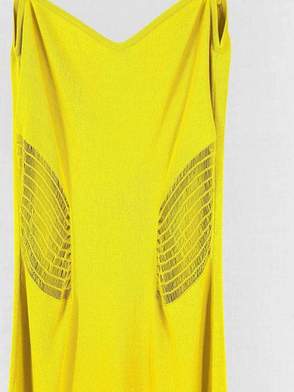 Pre - loved MOEVA Yellow Size Small Long Dress at Reems Closet
