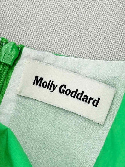 Pre - loved MOLLY GODDARD Green Size US 10 Midi Dress at Reems Closet