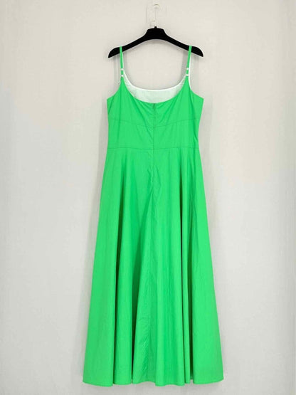 Pre - loved MOLLY GODDARD Green Size US 10 Midi Dress at Reems Closet