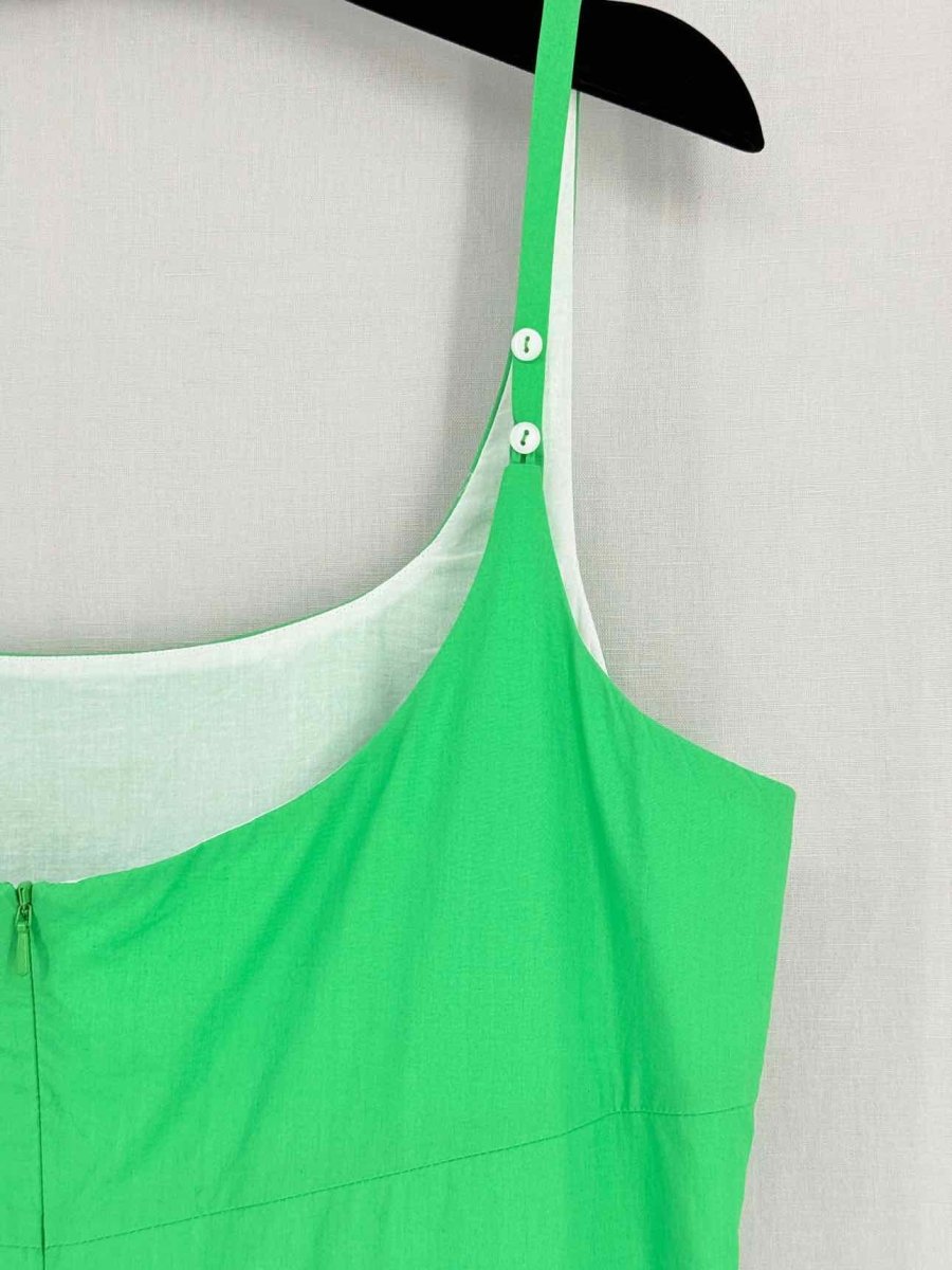 Pre - loved MOLLY GODDARD Green Size US 10 Midi Dress at Reems Closet