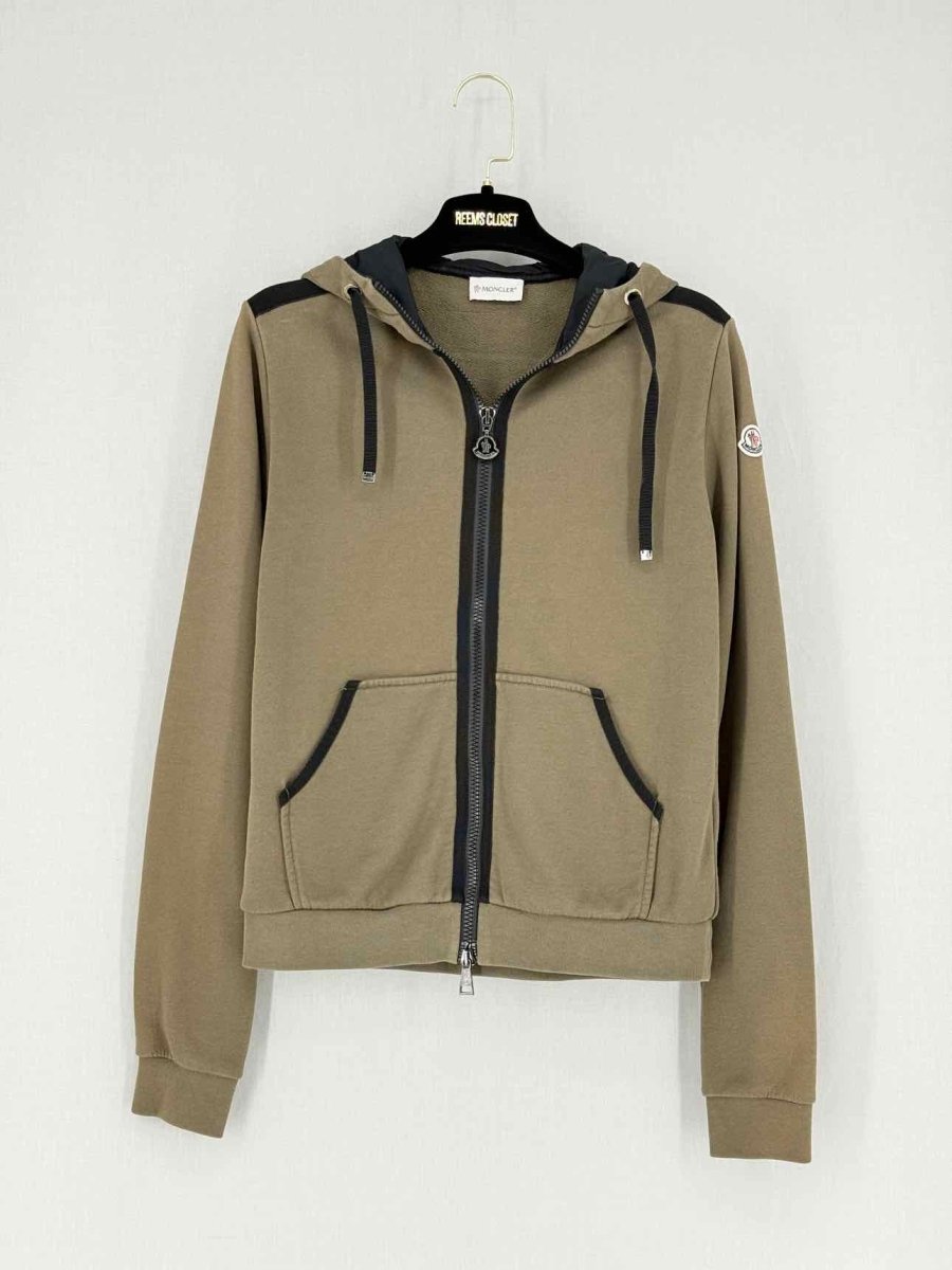 Pre - loved MONCLER Apres - Ski Khaki Size Small Jacket at Reems Closet