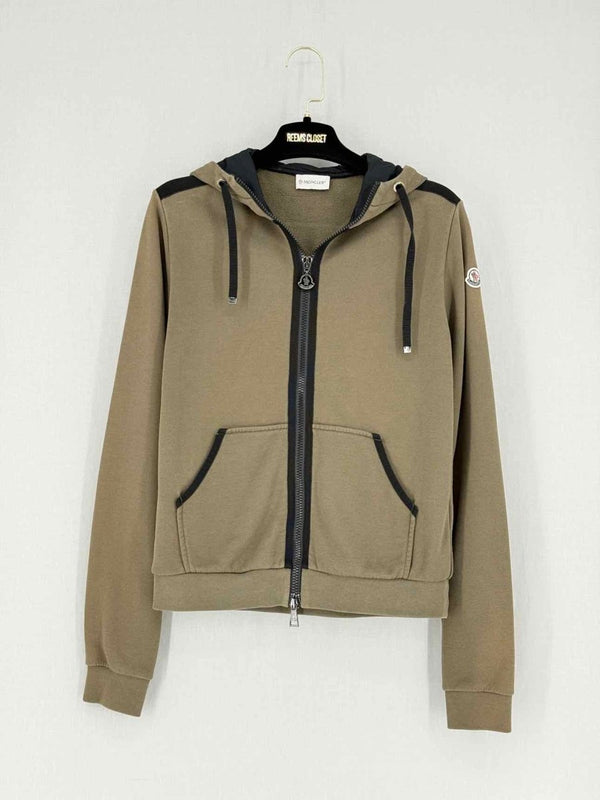 Pre - loved MONCLER Apres - Ski Khaki Size Small Jacket at Reems Closet