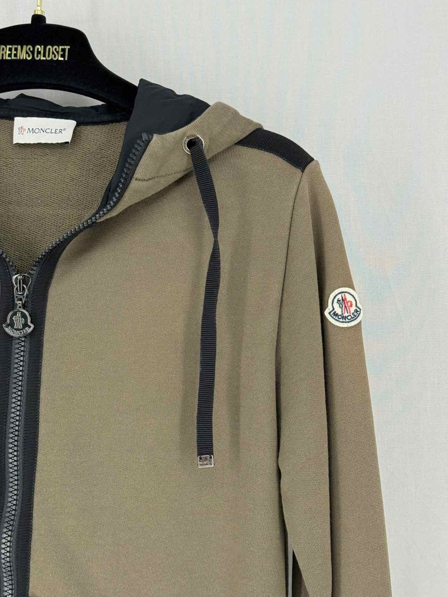 Pre - loved MONCLER Apres - Ski Khaki Size Small Jacket at Reems Closet