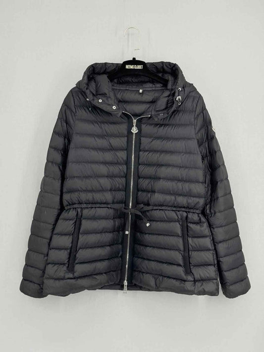 Pre - loved MONCLER Black Quilted Size US 0 Jacket at Reems Closet