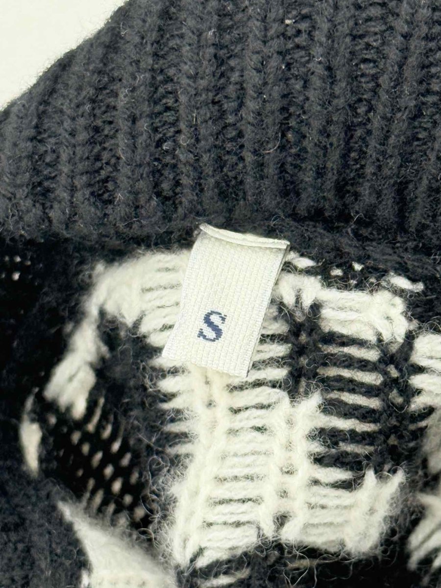 Pre - loved MONCLER GRENOBLE Black & White Size Small Jumper at Reems Closet