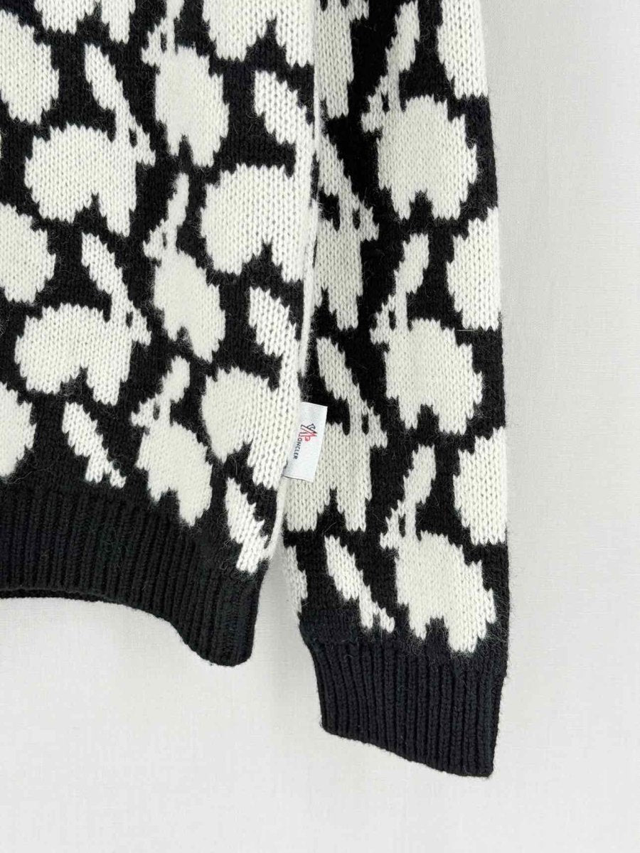 Pre - loved MONCLER GRENOBLE Black & White Size Small Jumper at Reems Closet