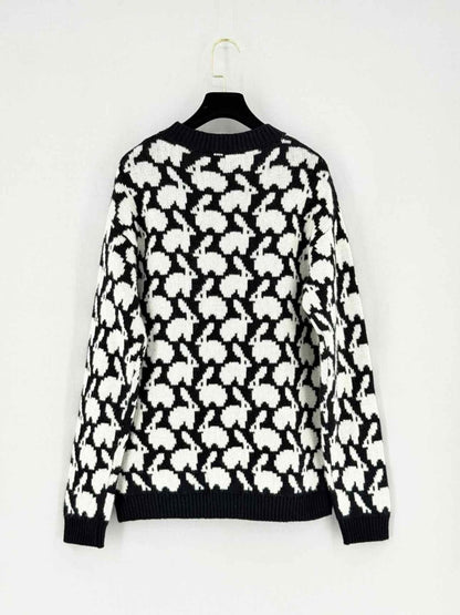 Pre - loved MONCLER GRENOBLE Black & White Size Small Jumper at Reems Closet