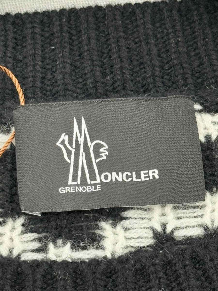 Pre - loved MONCLER GRENOBLE Black & White Size Small Jumper at Reems Closet