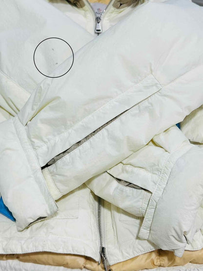 Pre - loved MONCLER Reisa Off - white Size Medium Jacket at Reems Closet