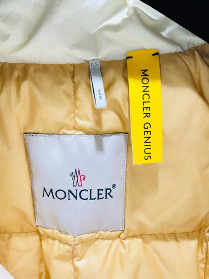 Pre - loved MONCLER Reisa Off - white Size Medium Jacket at Reems Closet
