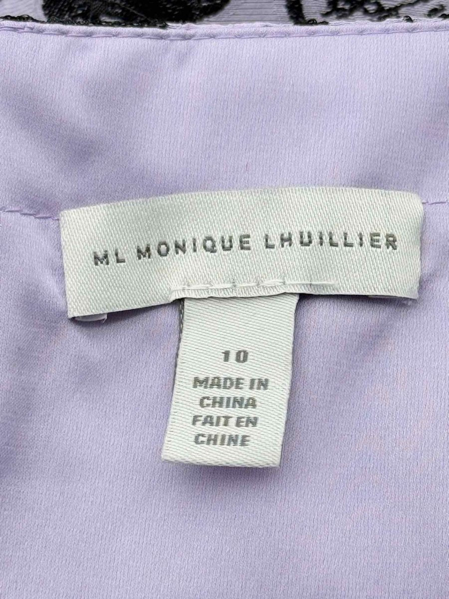 Pre-loved MONIQUE LHUILLIER Size US 10 Midi Dress at Reems Closet