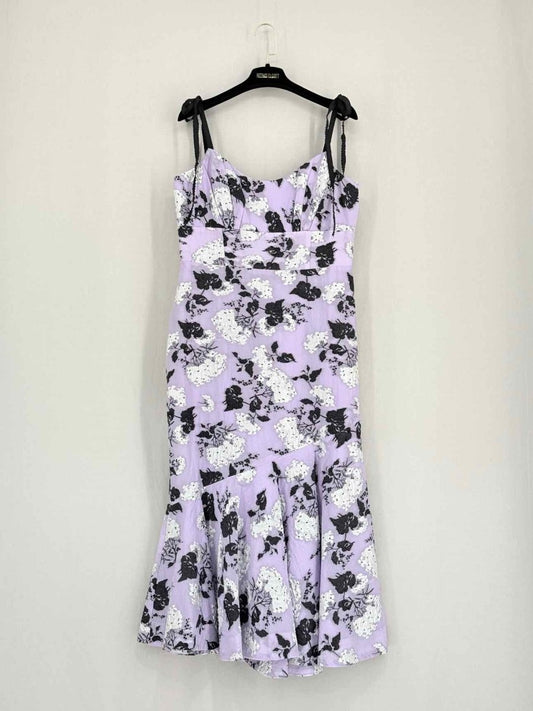 Pre - loved MONIQUE LHUILLIER Size US 10 Midi Dress at Reems Closet