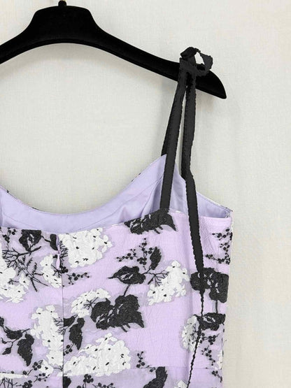 Pre - loved MONIQUE LHUILLIER Size US 10 Midi Dress at Reems Closet