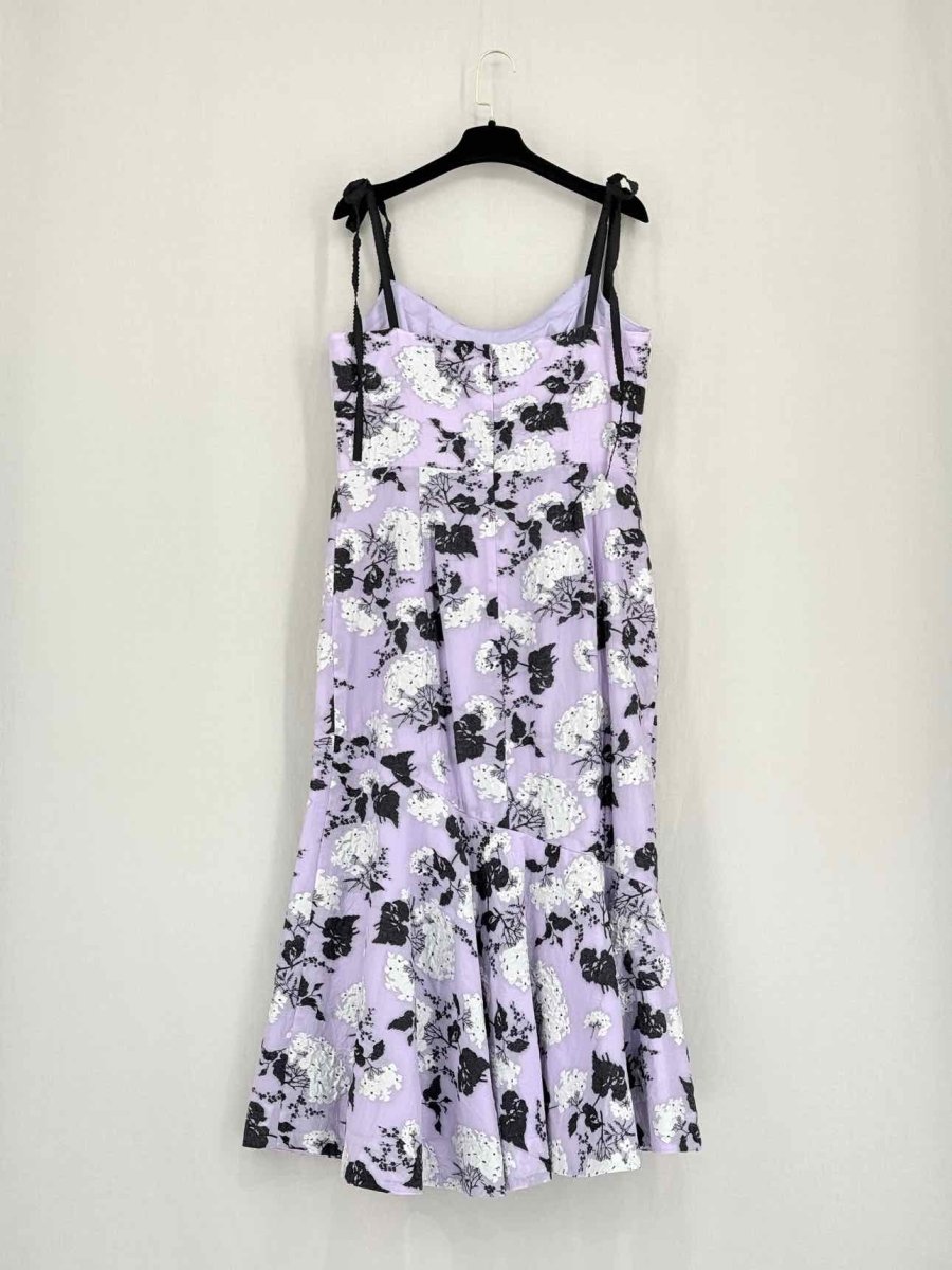 Pre - loved MONIQUE LHUILLIER Size US 10 Midi Dress at Reems Closet