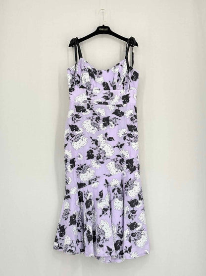 Pre-loved MONIQUE LHUILLIER Size US 10 Midi Dress at Reems Closet