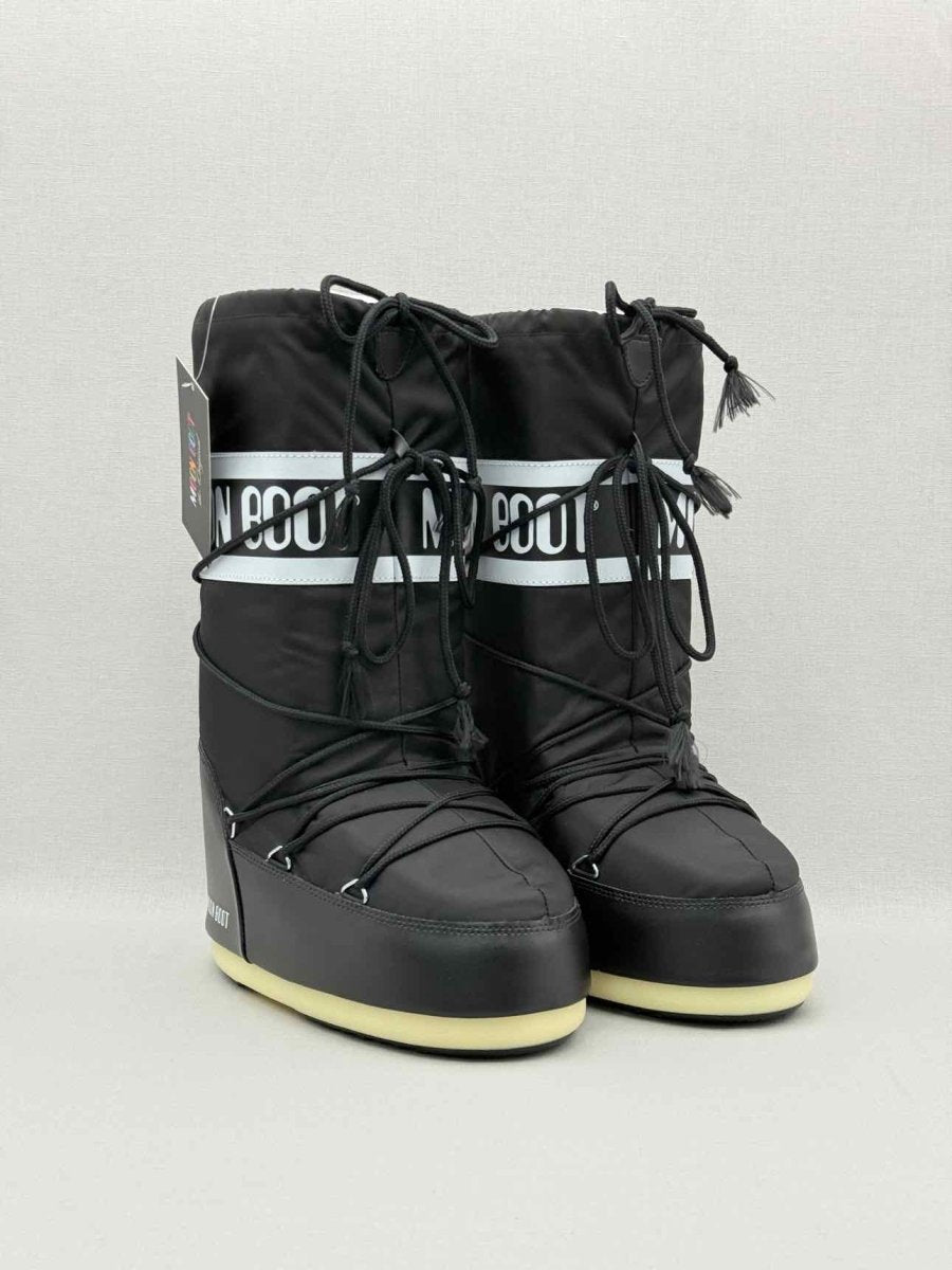Pre - loved MOON BOOT Snow boots Black Size EU 40.5 Knee High Boots at Reems Closet