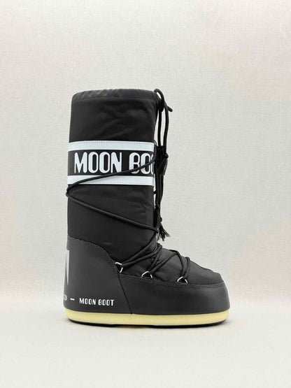Pre - loved MOON BOOT Snow boots Black Size EU 40.5 Knee High Boots at Reems Closet