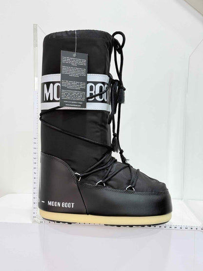 Pre - loved MOON BOOT Snow boots Black Size EU 40.5 Knee High Boots at Reems Closet