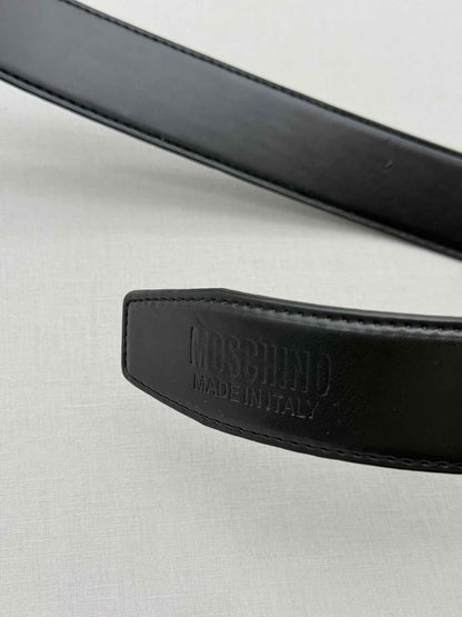 Pre-loved MOSCHINO Black Belt at Reems Closet