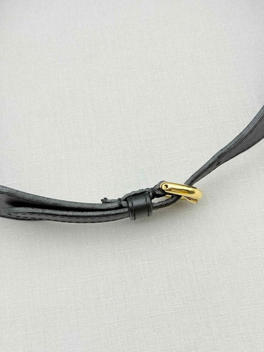 Pre - loved MOSCHINO Black Belt at Reems Closet