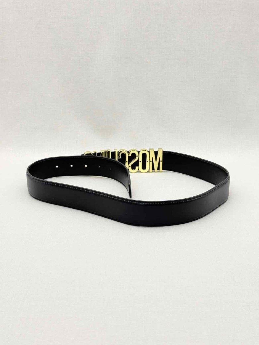 Pre-loved MOSCHINO Black Belt at Reems Closet