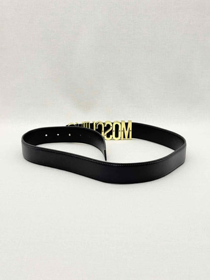 Pre-loved MOSCHINO Black Belt at Reems Closet