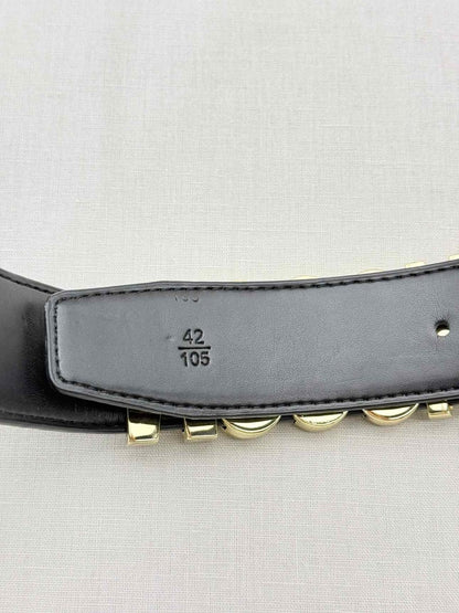 Pre-loved MOSCHINO Black Belt at Reems Closet