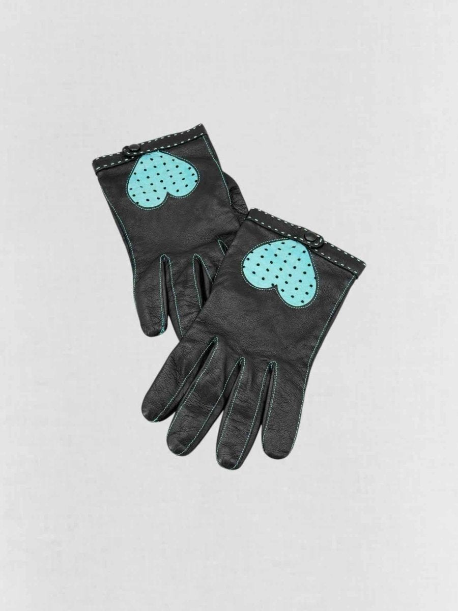 Pre - loved MOSCHINO Black Gloves at Reems Closet