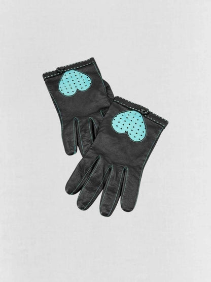 Pre - loved MOSCHINO Black Gloves at Reems Closet