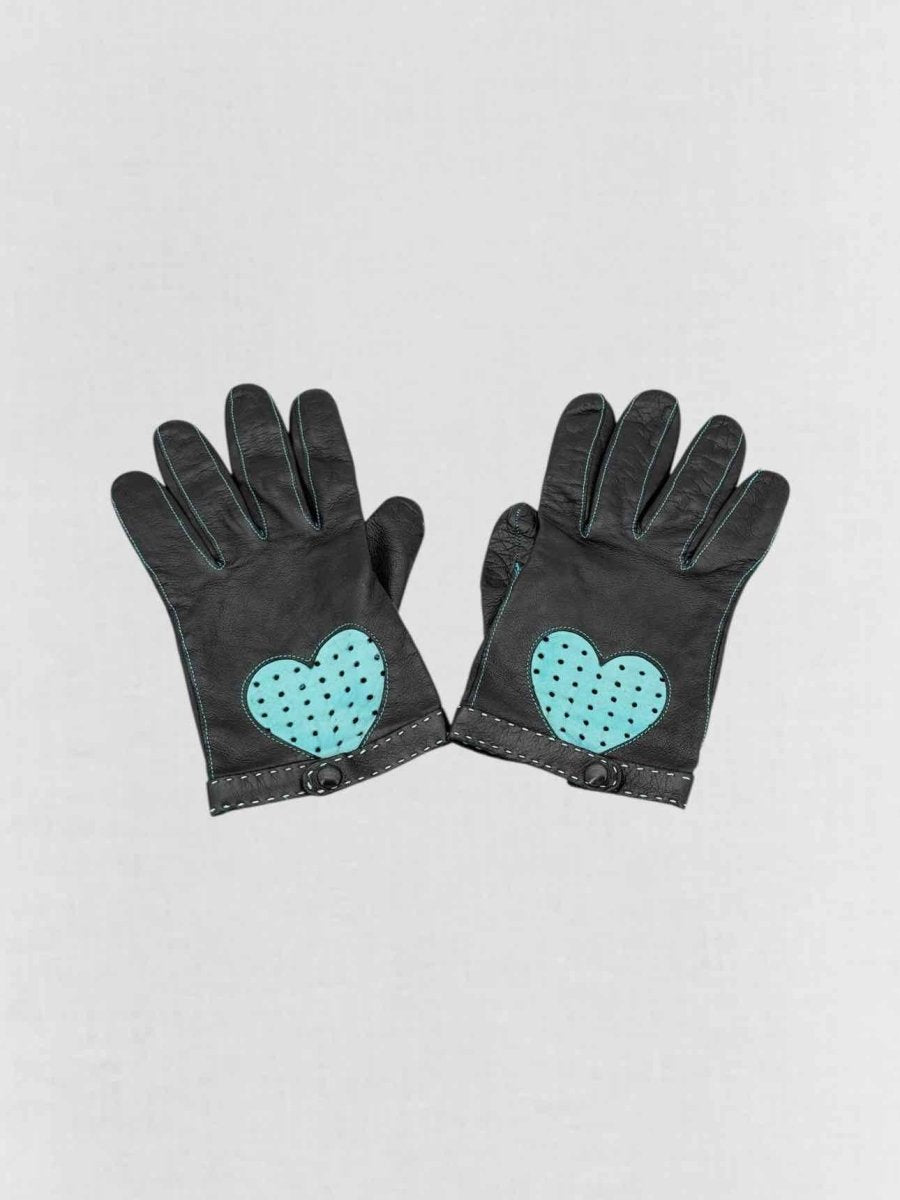 Pre - loved MOSCHINO Black Gloves at Reems Closet