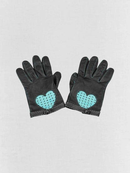 Pre - loved MOSCHINO Black Gloves at Reems Closet