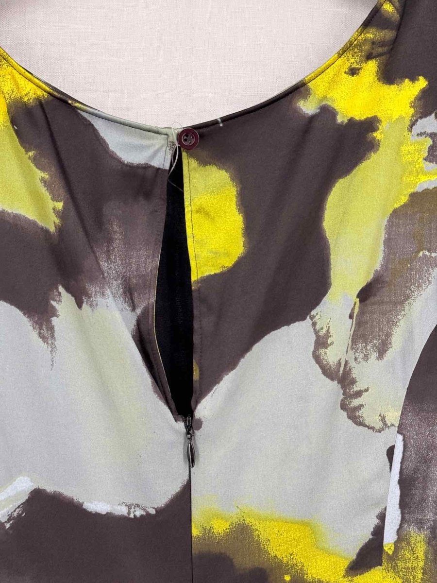 Pre-loved MOSCHINO Black Multicolor Size US 10 Short Dress at Reems Closet