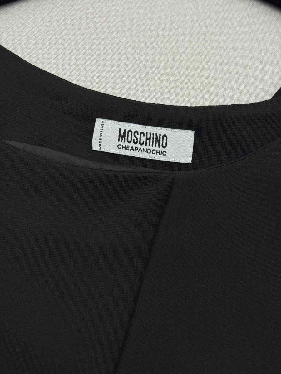 Pre-loved MOSCHINO Black Size US 8 Short Dress at Reems Closet