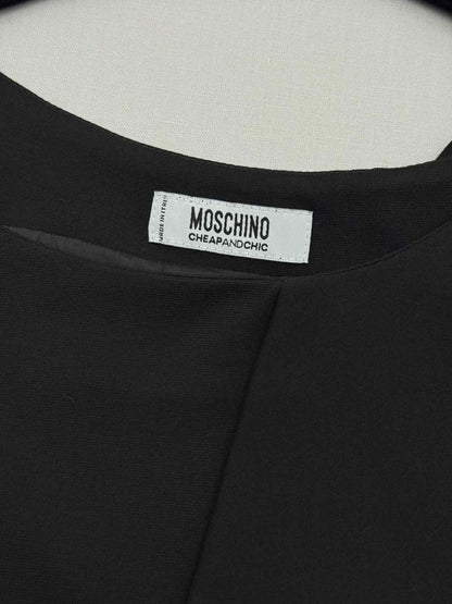 Pre-loved MOSCHINO Black Size US 8 Short Dress at Reems Closet