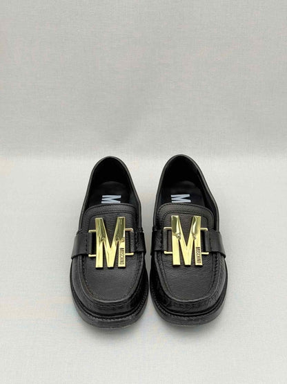 Pre-loved MOSCHINO College Black Size EU 37 Loafers at Reems Closet