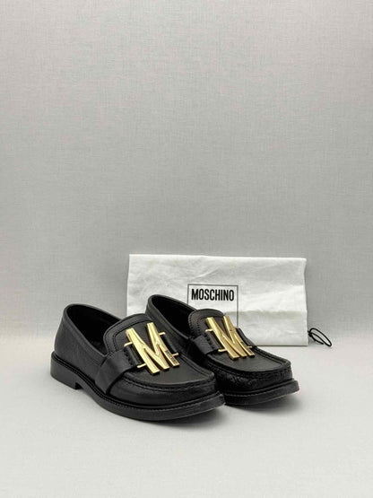 Pre-loved MOSCHINO College Black Size EU 37 Loafers at Reems Closet