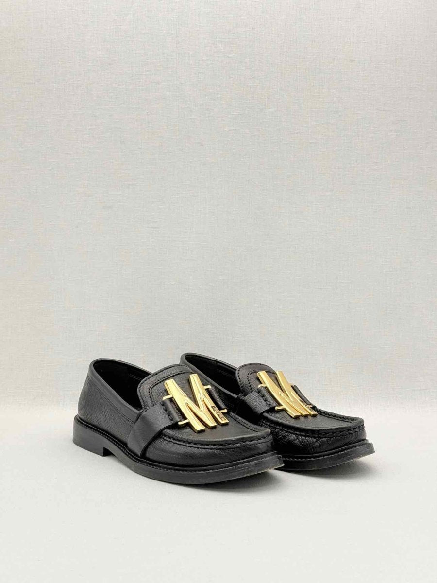 Pre-loved MOSCHINO College Black Size EU 37 Loafers at Reems Closet