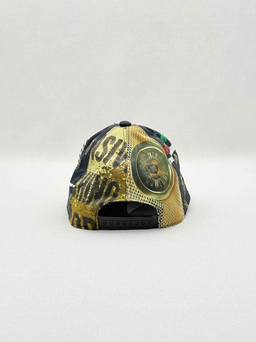 Pre-loved MOSCHINO COUTURE Blue Multicolor Cap at Reems Closet