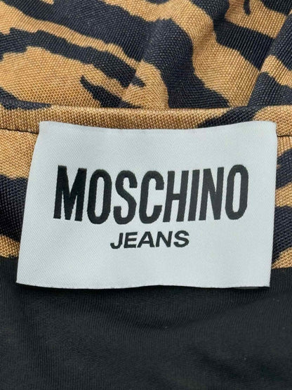 Pre - loved MOSCHINO JEANS Gold & Black Size US 2 Short Dress at Reems Closet