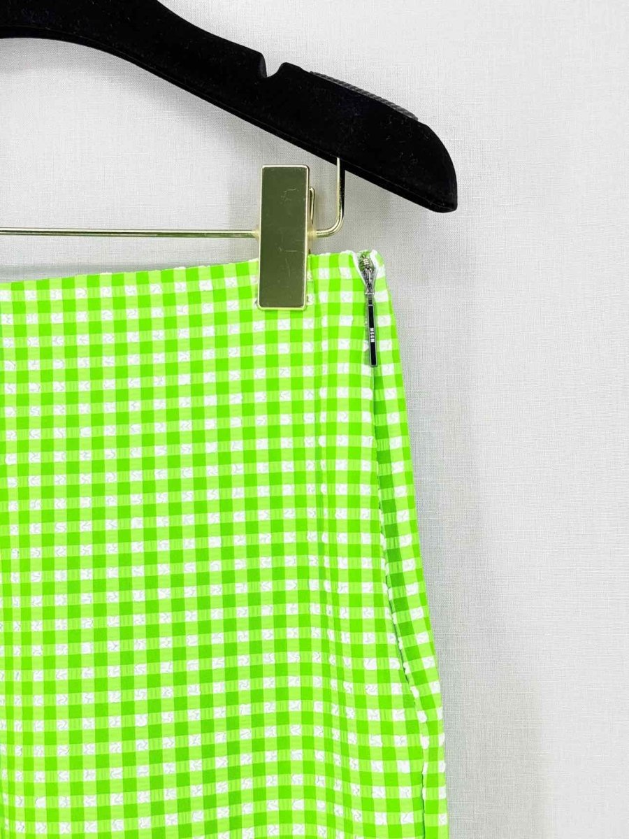 Pre - loved MSGM Green Check Size 28 Pants at Reems Closet