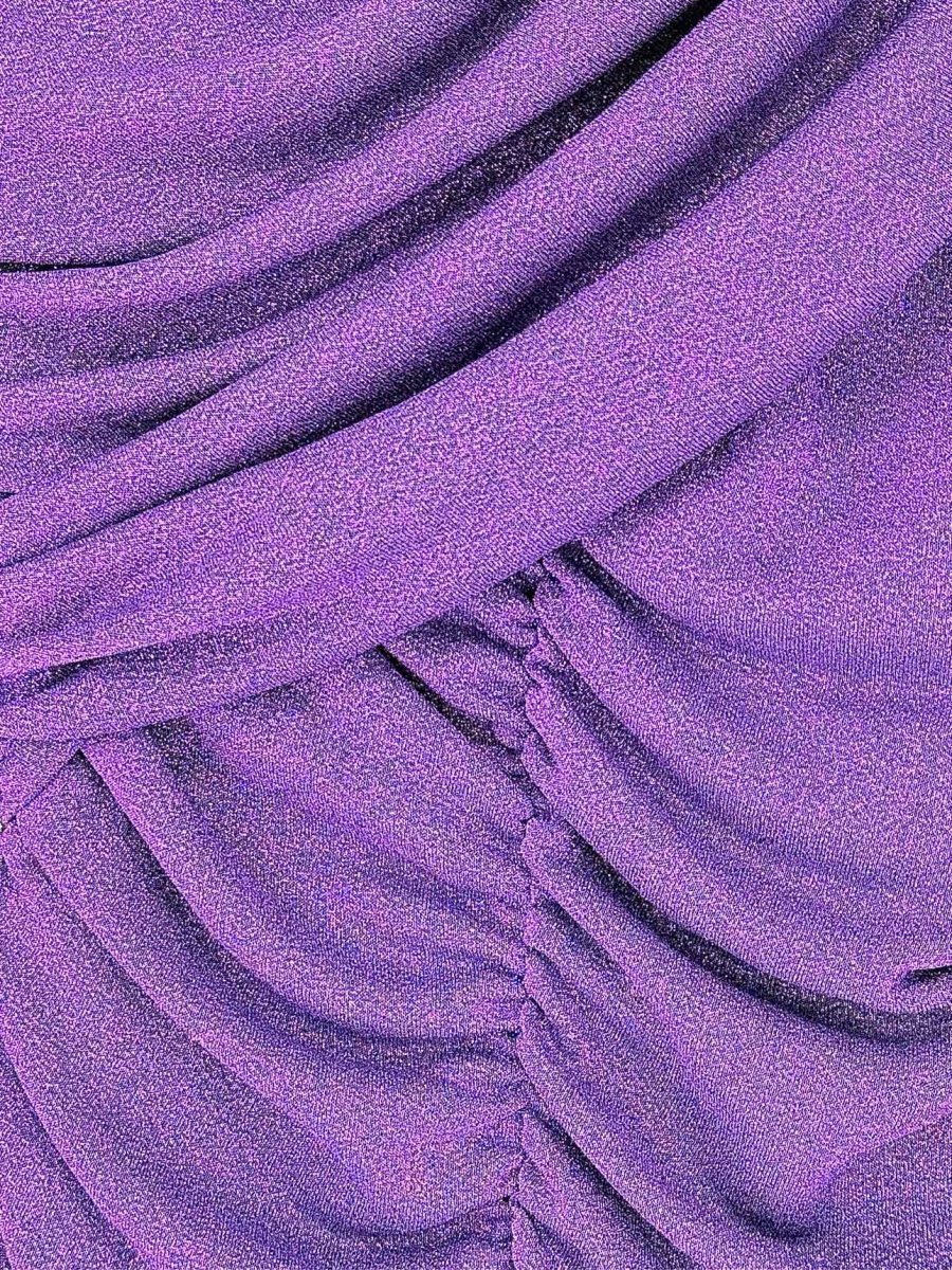 Pre - loved MSGM Purple Lurex Size US 8 Top at Reems Closet