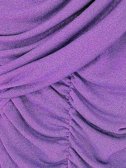 Pre - loved MSGM Purple Lurex Size US 8 Top at Reems Closet