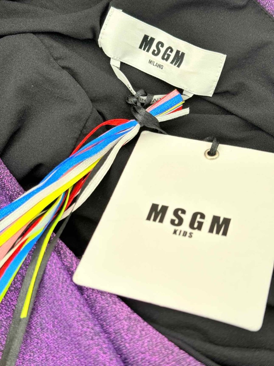 Pre - loved MSGM Purple Lurex Size US 8 Top at Reems Closet