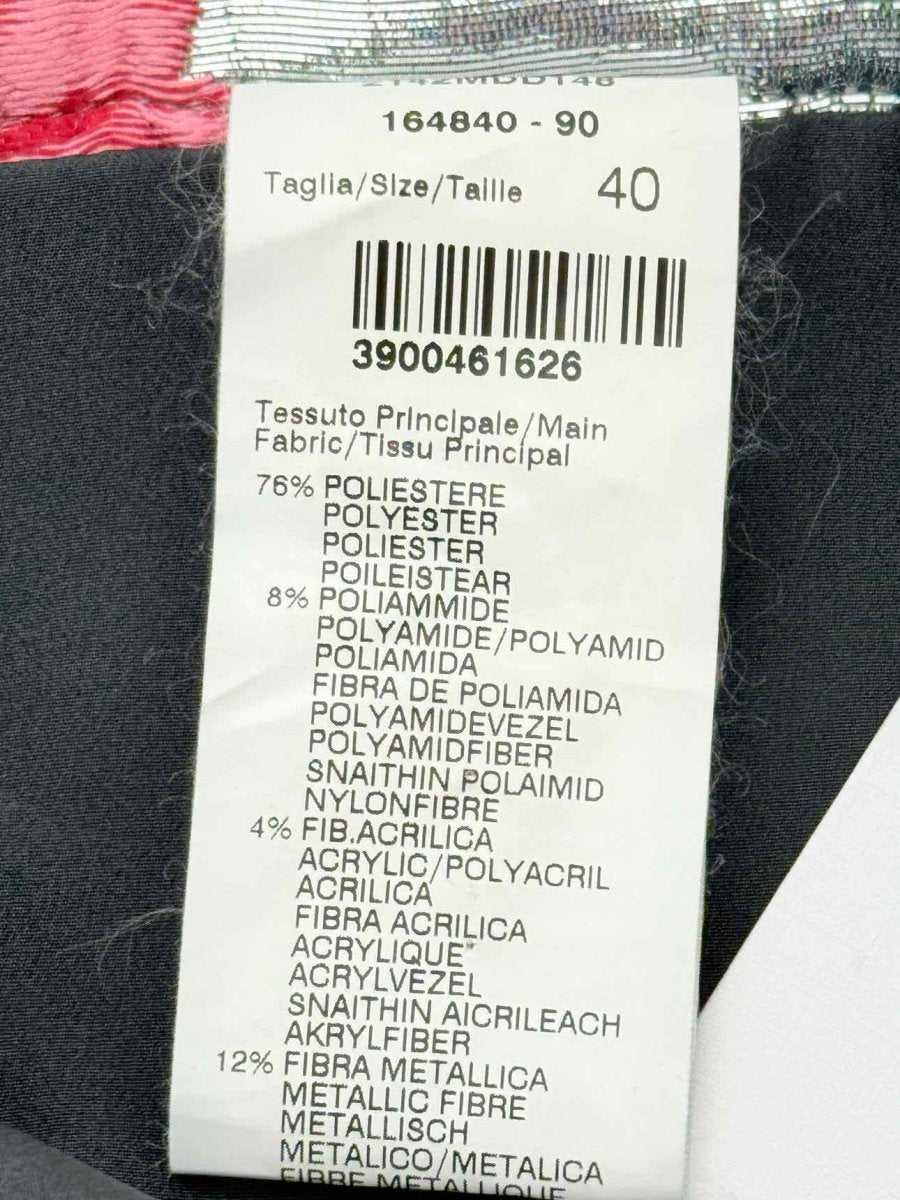 Pre - loved MSGM Silver Multicolor Floral Size US 4 Mini Skirt at Reems Closet